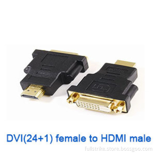 Gold Plated DVI (24+1) Female to HDMI Male Adapter